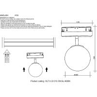 Товар: Трековый светильник Crystal Lux Space CLT 0.33 015 5W BL 4000K Белый Черный - фото 2 Трековый светильник Crystal Lux Space CLT 0.33 015 5W BL 4000K Белый Черный — фото 2, Трековые светильники