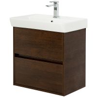 Тумба под раковину BelBagno Neon 60 NEON-600-2C-SO-RS подвесная Rovere Scuro — фото 2, Тумбы под раковину