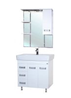 Товар: Тумба под раковину Bellezza Сиена 80 4633913080010 с бельевой корзиной Белая - фото 7 Тумба под раковину Bellezza Сиена 80 4633913080010 с бельевой корзиной Белая — фото 7, Мебель для ванной