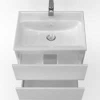Товар: Тумба с раковиной Marka One Elena 60П У96879 подвесная Белый глянец - фото 2 Тумба с раковиной Marka One Elena 60П У96879 подвесная Белый глянец — фото 2, Тумбы с раковиной