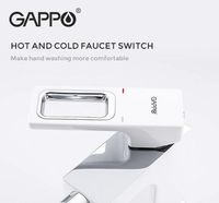 Смеситель для биде Gappo G17-8 G5017-8 Белый Хром — фото 7, Смесители для биде