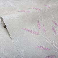 Обои Accento Reeds 285037 Винил на флизелине (1,06*10,05) Серый/Сиреневый, Листья — фото 3, Обои для стен