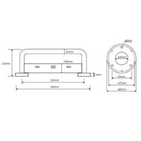 Поручень Bemeta Help 301100574 Белый матовый — фото 2, Аксессуары для ванной