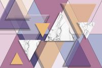 Фреска Ortograf Forma 32647 Фактура бархат FX Флизелин (4*2,7) Розовый/Разноцветный, Геометрия/Абстракция — фото 2, Фрески