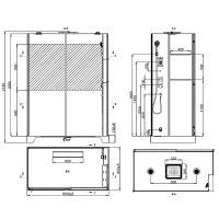 Товар: Душевая кабина Black&White Galaxy G8890 160х85 889000 с паром без гидромассажа - фото 9 Душевая кабина Black&White Galaxy G8890 160х85 889000 с паром без гидромассажа — фото 9, Душевые кабины