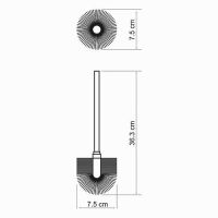 Ершик для унитаза WasserKRAFT K-026 Хром — фото 2, Ершики для унитаза