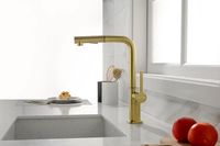 Смеситель для кухни Paulmark Neo Ne214419-SBG Светлое брашированное золото — фото 9, Смесители для кухни