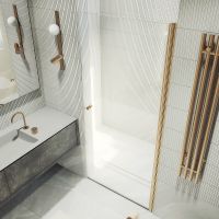 Товар: Душевая дверь Maybah Glass MGD-809-2 900x1980 на монопетле Бронза стекло прозрачное - фото 3 Душевая дверь Maybah Glass MGD-809-2 900x1980 на монопетле Бронза стекло прозрачное — фото 3, Душевые двери в нишу