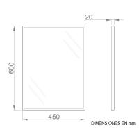 Зеркало Nofer 45 08050.S Сатин — фото 2, Зеркала в ванную комнату