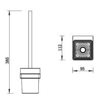 Ершик для унитаза Whitecross Cubo chrome CU2470CR Хром — фото 2, Ершики для унитаза