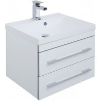 Тумба с раковиной Aquanet Верона 58 212878 подвесная Белая — фото 1, Тумбы с раковиной