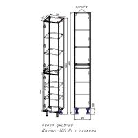 Товар: Шкаф пенал Style Line Даллас Люкс Plus 30 СС-00002235 Белый глянец - фото 7 Шкаф пенал Style Line Даллас Люкс Plus 30 СС-00002235 Белый глянец — фото 7, Мебель для ванной