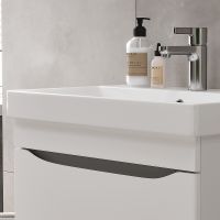 Тумба под раковину Volna Lake 60.2Y tpLAKE60.2Y-01 подвесная Белая — фото 7, Тумбы под раковину