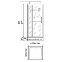 Товар: Душевая кабина River Tana 90x90 10000000930 с поддоном - фото 5 Душевая кабина River Tana 90x90 10000000930 с поддоном — фото 5, Душевые кабины