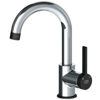 Смеситель для раковины GPD Gildo MTL165-K-S Хром Черный — фото 1, Смесители