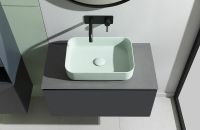 Тумба под раковину Allen Brau Infinity 85 1.21002.AM подвесная Антрацит матовый — фото 40, Тумбы под раковину