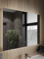 Товар: Зеркало Orange Quadrо 100 OQ-100ZE с подсветкой с сенсорным выключателем - фото 3 Зеркало Orange Quadrо 100 OQ-100ZE с подсветкой с сенсорным выключателем — фото 3, Мебель для ванной