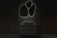 Товар: Зеркало Silver Mirrors Molecula 110 LED-00002546 с подсветкой с бесконтактным выключателем и диммером - фото 4 Зеркало Silver Mirrors Molecula 110 LED-00002546 с подсветкой с бесконтактным выключателем и диммером — фото 4, Мебель для ванной