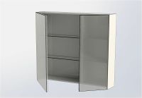 Зеркальный шкаф Aquanet Йорк 100 202090 Белый — фото 6, Зеркальные шкафы в ванную