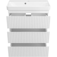 Товар: Тумба с раковиной Brevita Victory 70 УТ000024307 Белая матовая - фото 4 Тумба с раковиной Brevita Victory 70 УТ000024307 Белая матовая — фото 4, Мебель для ванной