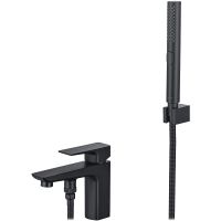 Смеситель на борт ванны Aquatek Вега AQ1044MB Черный матовый — фото 1, Смесители на борт ванны