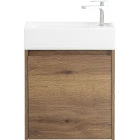 Тумба под раковину BelBagno Kraft Mini 50 R KRAFT MINI-500/260-1A-SO-RT-R подвесная Rovere Tabacco — фото 2, Тумбы под раковину