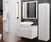 Товар: Тумба под раковину Laparet Bianca 80 BiaL.01.80/P/W подвесная Белая - фото 7 Тумба под раковину Laparet Bianca 80 BiaL.01.80/P/W подвесная Белая — фото 7, Мебель для ванной