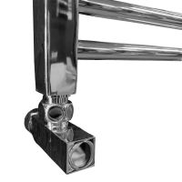 Водяной полотенцесушитель Ника Modern ЛМ 2 100x40 Хром 18 перекладин — фото 2, Водяные полотенцесушители