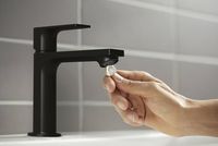 Смеситель для раковины Hansgrohe Rebris E Черный матовый арт-72557670 — фото 4, Смесители для раковины