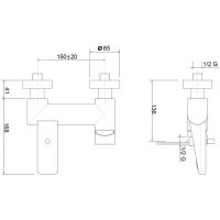 Товар: Смеситель для ванны Cezares TIRRENO-VM-01 Хром - фото 2 Смеситель для ванны Cezares TIRRENO-VM-01 Хром — фото 2, Смеситель для ванны