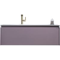 Тумба с раковиной Orans BC-4060-1200L 120 40601200L подвесная Лиловая матовая — фото 1, Тумбы с раковиной