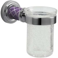 Стакан для зубных щеток Boheme Murano 10904-V-CR Хром Фиолетовый — фото 1, Мыльницы