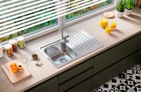 Товар: Кухонная мойка Alveus Elegant 30 SAT 90 FI 810x510 1126348 Сатинированная сталь - фото 2 Кухонная мойка Alveus Elegant 30 SAT 90 FI 810x510 1126348 Сатинированная сталь — фото 2, Кухонные мойки