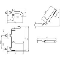 Товар: Смеситель для ванны Migliore Ermitage Mini 28590 Золото - фото 2 Смеситель для ванны Migliore Ermitage Mini 28590 Золото — фото 2, Смеситель для ванны