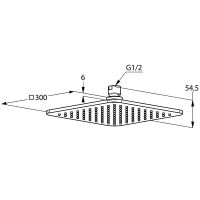 Верхний душ Kludi A-QA 6453005-00 Хром — фото 6, Верхние души