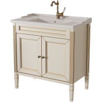 Тумба под раковину Caprigo Albion Promo 80 33312-В002 Бежевая матовая — фото 1, Тумбы под раковину