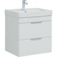 Тумба под раковину Aquanet Ирис new 60 310144 подвесная Белая глянцевая — фото 1, Мебель для ванной