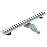 Душевой лоток Esbano Slim 80 S-SIDE-80MC ESTRSLMSIDE80MC с решеткой Хром матовый — фото 1, Душевые лотки