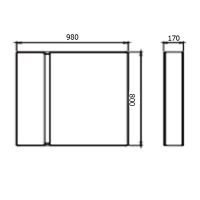 Товар: Зеркальный шкаф Creavit Verti 100 VE1100.00.VV с подсветкой Орех - фото 4 Зеркальный шкаф Creavit Verti 100 VE1100.00.VV с подсветкой Орех — фото 4, Мебель для ванной