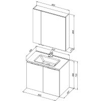 Товар: Комплект мебели для ванной Aquanet Алвита New 80 274214 подвесной Дуб веллингтон белый - фото 16 Комплект мебели для ванной Aquanet Алвита New 80 274214 подвесной Дуб веллингтон белый — фото 16, Мебель для ванной