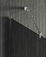 Душевая перегородка Maybah Glass MGD-681-5ш 1090x1950 в широком профиле Хром матовый стекло графитовое — фото 7, Душевые перегородки