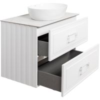 Тумба под раковину La Fenice Cubo 90 FNC-01-CUB-B-90-2 подвесная Белая матовая — фото 4, Мебель для ванной