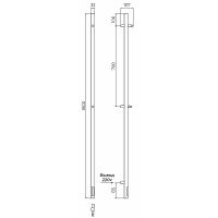 Электрический полотенцесушитель Terminus Уно Стойка электро UNO круг 1600 4670078528384 Хром — фото 5, Электрические полотенцесушители