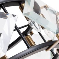 Люстра Divinare Elliot 7304/04 SP-8 Прозрачная Черная — фото 2, Люстры