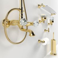 Душевая система Webert Karenina KA721208010 Золото — фото 2, Душевые стойки