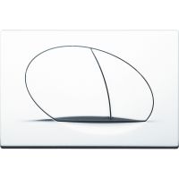 Клавиша смыва Pestan Fluenta Play 40006357 Белая — фото 1, Комплектующие для душевого оборудования