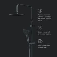 Душевая система AM.PM Gem F0790022 Черная — фото 16, Душевые стойки