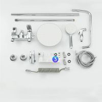 Товар: Душевая система Frap F24004 Хром - фото 4 Душевая система Frap F24004 Хром — фото 4, Душевые стойки