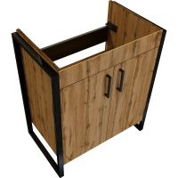 Тумба под раковину 1MarKa Grunge Loft 70Н Ц0000008499 Дуб вотан — фото 4, Тумбы под раковину