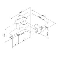 Товар: Смеситель для ванны AM.PM Joy Хром арт-F85E10000 - фото 9 Смеситель для ванны AM.PM Joy Хром арт-F85E10000 — фото 9, Смеситель для ванны